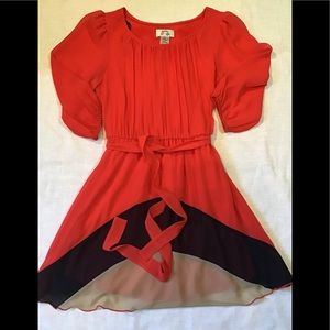 Girls size large red and black sweet storm pullover dress